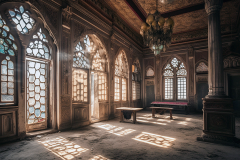 Handcrafted-old-palace-interior-