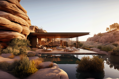 One-story-house-in-desert-